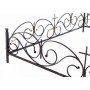 Ограда кованая № К4 для могилы, изготовление кованых оградок в Жодино.